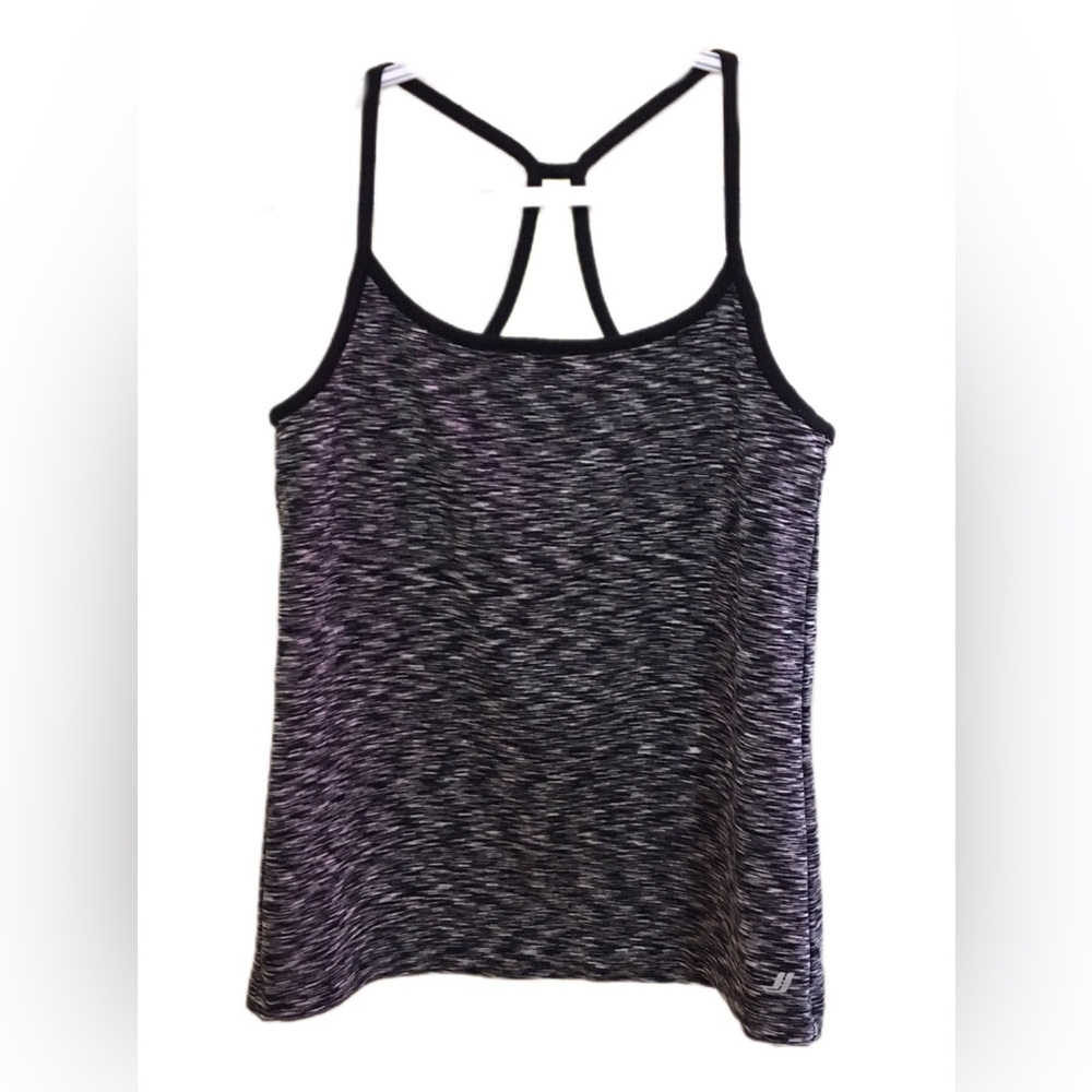 Joe Fresh Gray and Black Fitted Sleeveless Tank Top - Picture 3 of 6